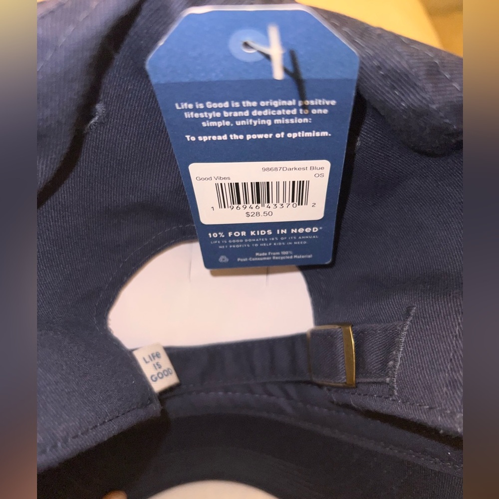NWT Life is Good Navy Cap - Picture 4 of 7